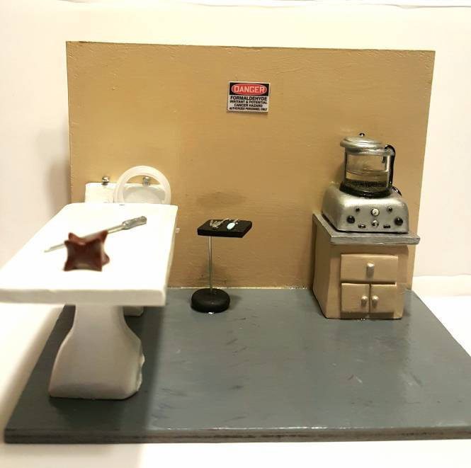 Embalming diorama