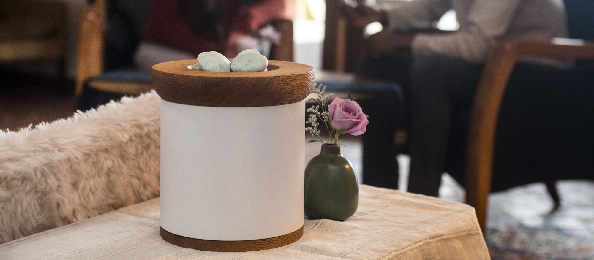 Stay solidified remains container by Aril
