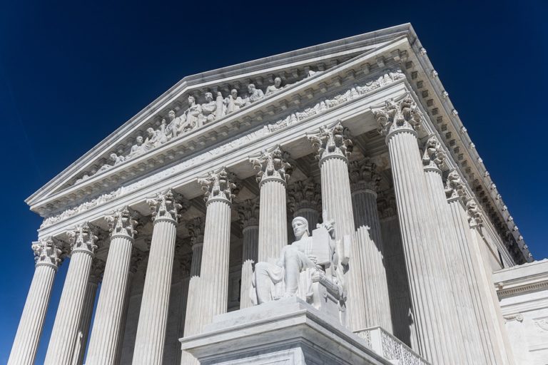 Transgender case in Supreme Court building