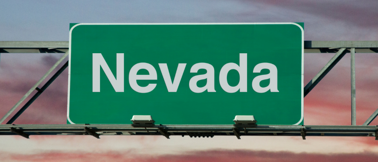 Nevada road sign