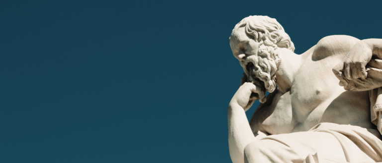 Philosopher statue