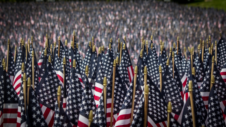 Memorial Day flags