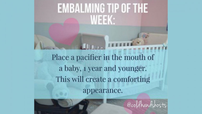 Embalming Tip of the Week