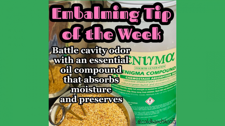 Cold Hands Embalming Tip
